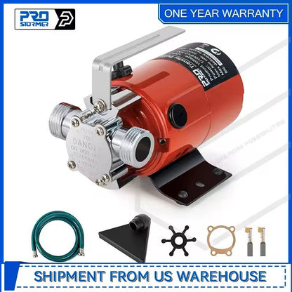 Mini Electric Water Transfer Pump with Hose Kit for Pool Draining and Plumbing