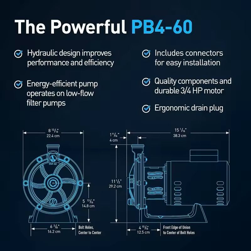 Polaris PB4 60 Booster Pump With 60 Hertz Motor For Pool Pressure Systems 3