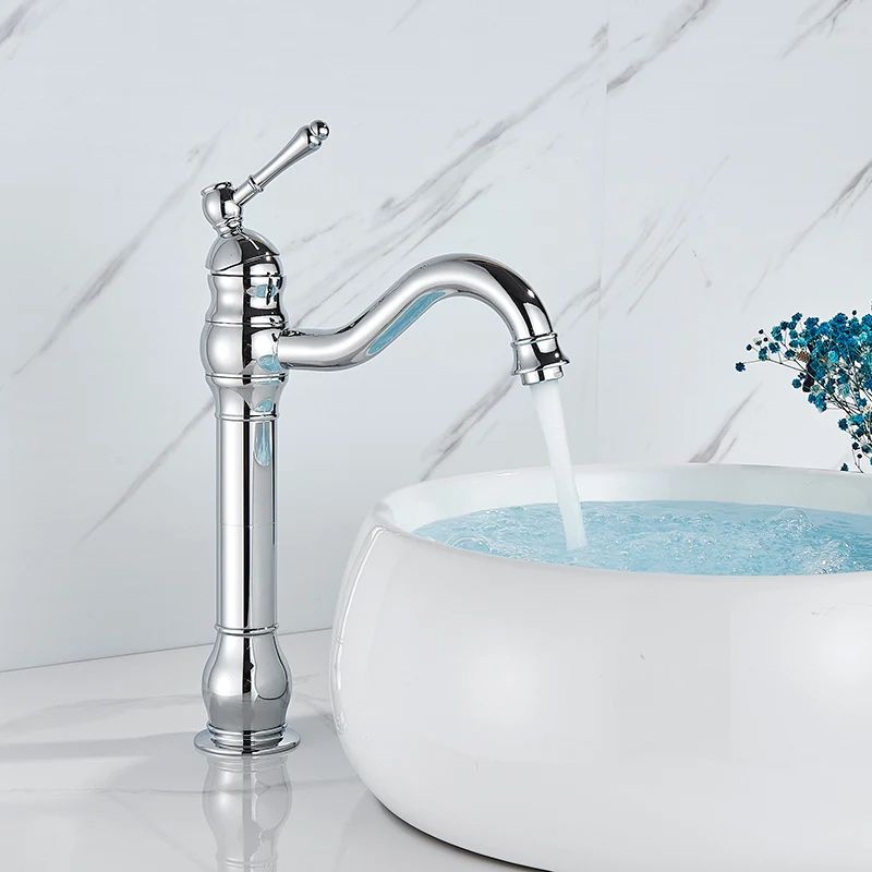 Modern Nickel Brushed Sink Faucet Single Handle Swivel Spout Basin Mixer Tap For Bathroom Deck Moun 7