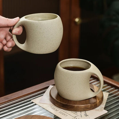 Vintage Ceramic Coffee Cup Saucer Modern Art Espresso Cup Set, Couple Gift, Office Mug, Fine Tea Mug, Nordic Home Decor