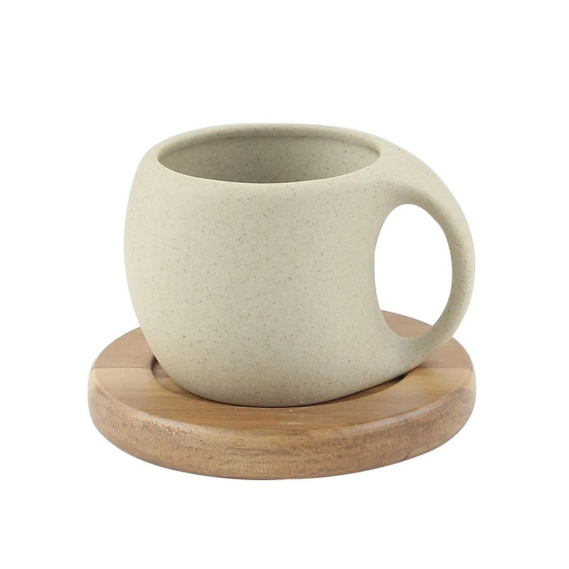 Vintage Ceramic Coffee Cup Saucer Modern Art Espresso Cup Set Couple Gift Office Mug Fine Tea Mug N 4