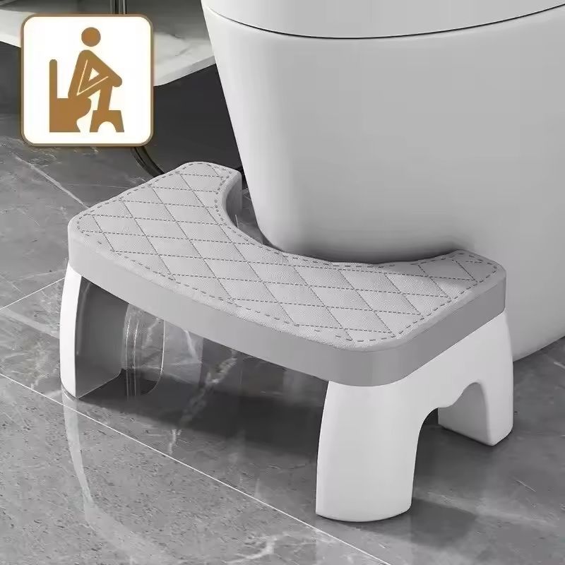 Ergonomic Waterproof Toilet Foot Stool – Non-Slip Bathroom Aid for All Ages