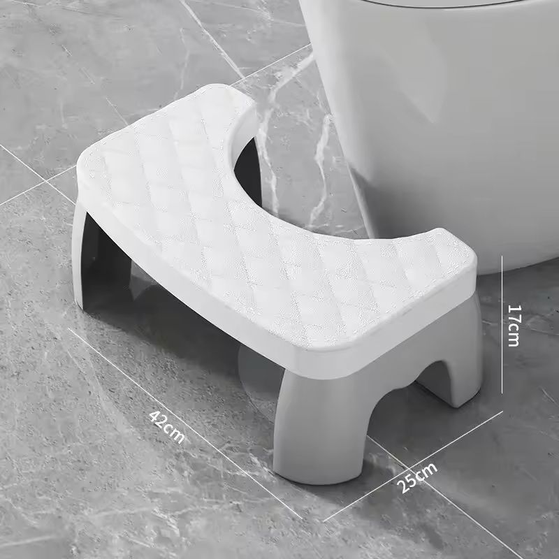 Ergonomic Waterproof Toilet Foot Stool  NonSlip Bathroom Aid For All Ages 10