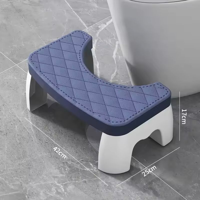Ergonomic Waterproof Toilet Foot Stool  NonSlip Bathroom Aid For All Ages 11