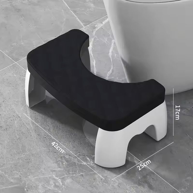 Ergonomic Waterproof Toilet Foot Stool  NonSlip Bathroom Aid For All Ages 12