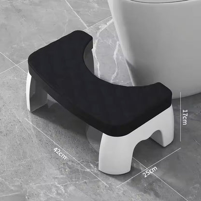 Ergonomic Waterproof Toilet Foot Stool  NonSlip Bathroom Aid For All Ages 12