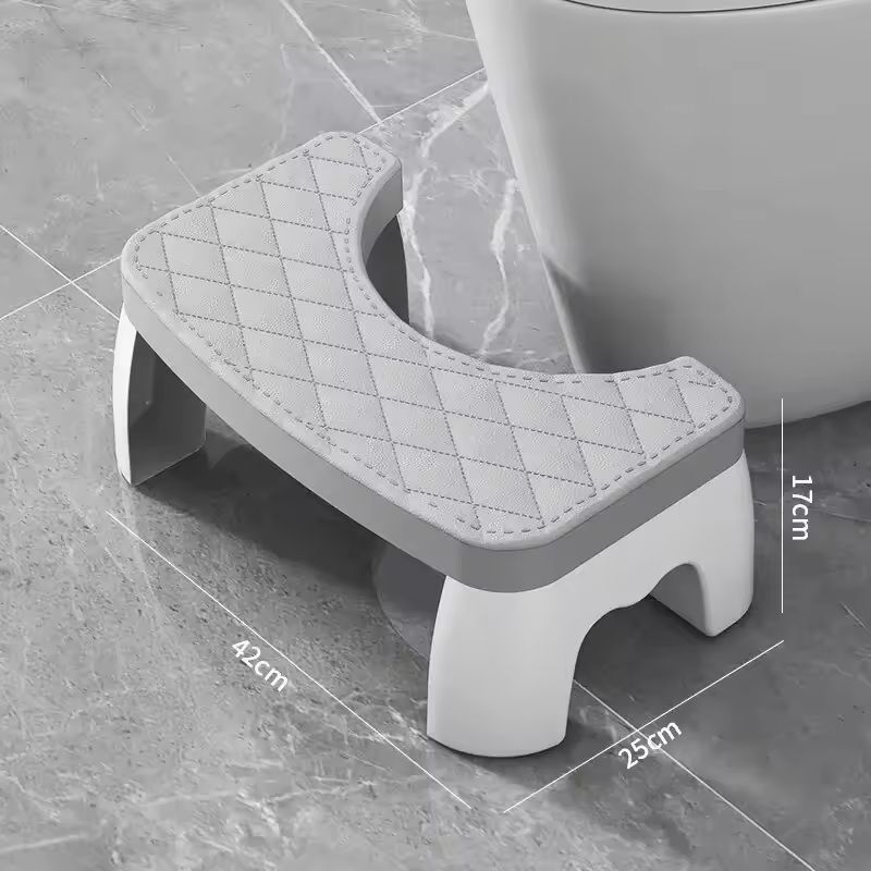 Ergonomic Waterproof Toilet Foot Stool  NonSlip Bathroom Aid For All Ages 13