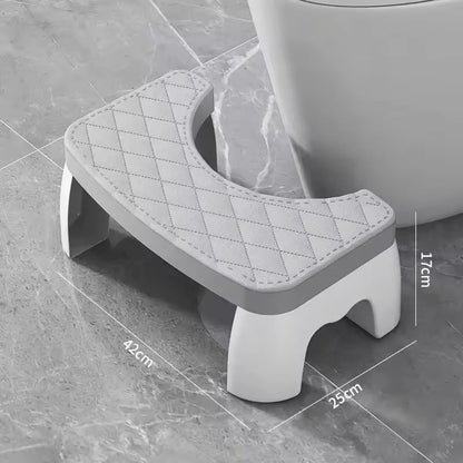Ergonomic Waterproof Toilet Foot Stool  NonSlip Bathroom Aid For All Ages 13