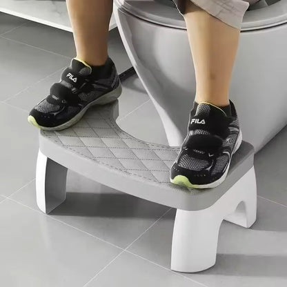 Ergonomic Waterproof Toilet Foot Stool  NonSlip Bathroom Aid For All Ages 1
