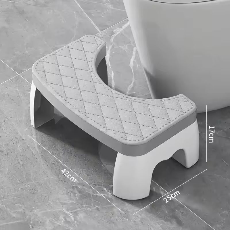 Ergonomic Waterproof Toilet Foot Stool  NonSlip Bathroom Aid For All Ages 3