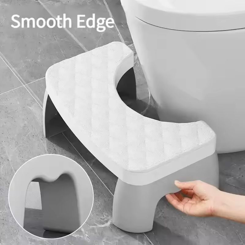 Ergonomic Waterproof Toilet Foot Stool  NonSlip Bathroom Aid For All Ages 4