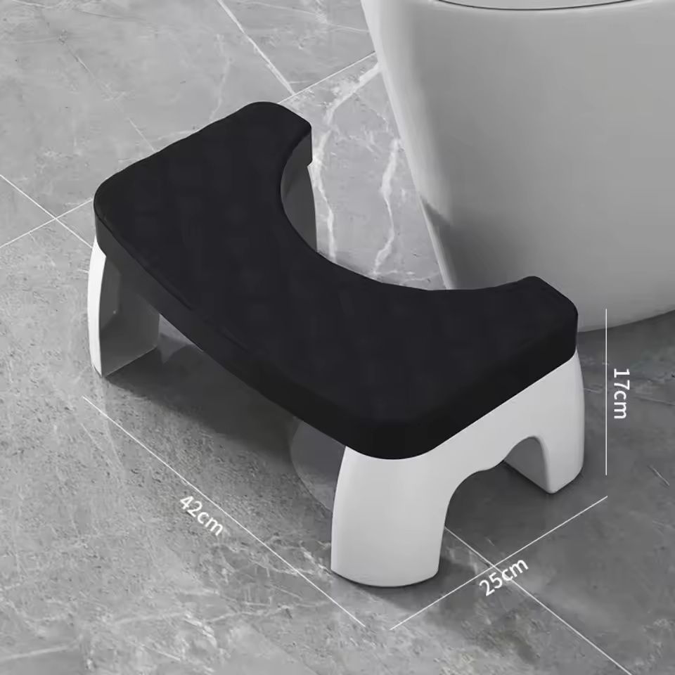 Ergonomic Waterproof Toilet Foot Stool  NonSlip Bathroom Aid For All Ages 8