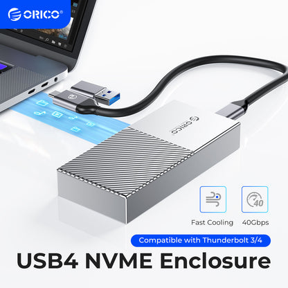 20Gbps M2 SSD Enclosure USB4 NVMe Aluminum Case Thunderbolt 34  USBC Compatible For UltraFast Data  1