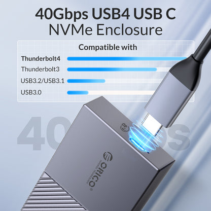20Gbps M2 SSD Enclosure USB4 NVMe Aluminum Case Thunderbolt 34  USBC Compatible For UltraFast Data  2