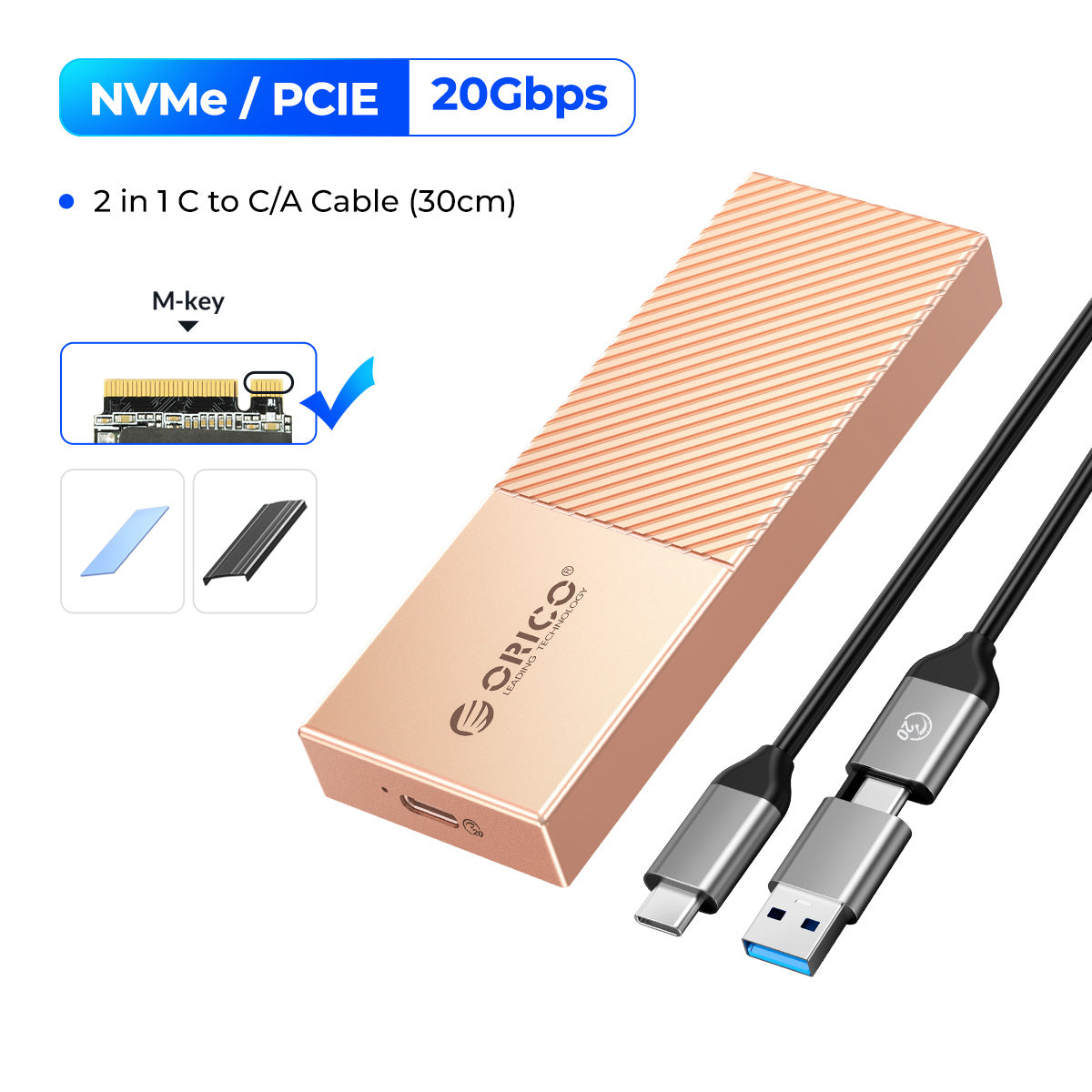 20Gbps M2 SSD Enclosure USB4 NVMe Aluminum Case Thunderbolt 34  USBC Compatible For UltraFast Data  6