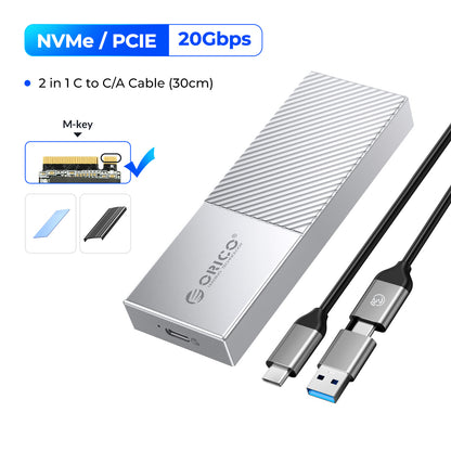 20Gbps M2 SSD Enclosure USB4 NVMe Aluminum Case Thunderbolt 34  USBC Compatible For UltraFast Data  4