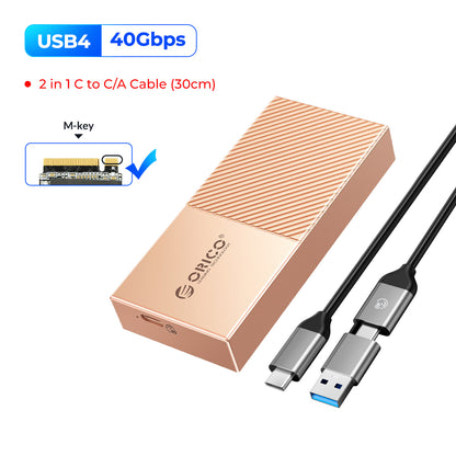 20Gbps M2 SSD Enclosure USB4 NVMe Aluminum Case Thunderbolt 34  USBC Compatible For UltraFast Data  7