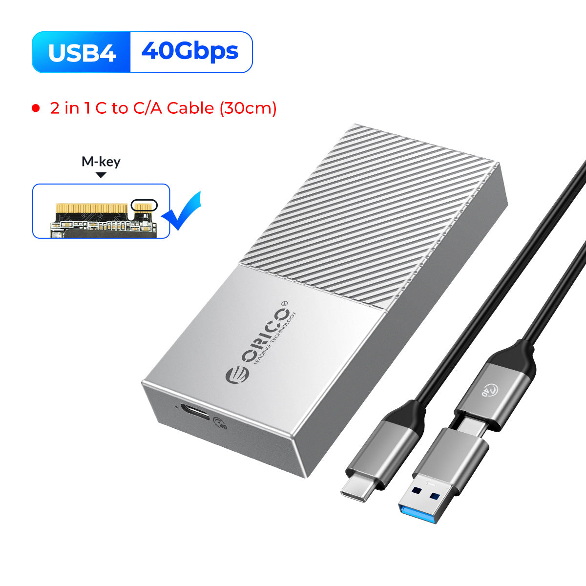 20Gbps M2 SSD Enclosure USB4 NVMe Aluminum Case Thunderbolt 34  USBC Compatible For UltraFast Data  5