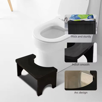 Sturdy Portable Bamboo Toilet Foot Stool For Adults 3