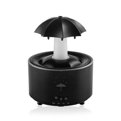 Rotating Umbrella Water Drop Air Humidifier With Colorful Night Lights Quiet Mist Essential Oil Dif 6