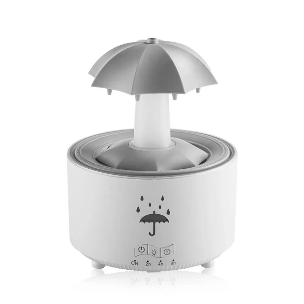 Rotating Umbrella Water Drop Air Humidifier With Colorful Night Lights Quiet Mist Essential Oil Dif 7