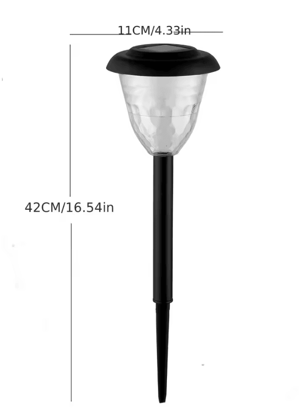 Decorative Solar Powered Pathway Light  Waterproof LED Garden Lamp With Circle Shadow Effect 3