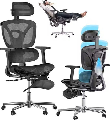 Ergonomic Mesh Office Chair With Foot Rest 1