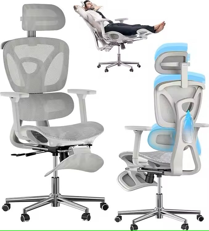 Ergonomic Mesh Office Chair With Foot Rest 6