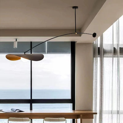 Nordic Novelty LED Long Arm Hat Chandelier Retro Hanging Lamp For Kitchen Island Bar Bedroom  Study 2