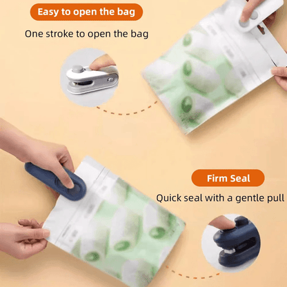 Mini Handheld Heat Bag Sealer  Portable Food Saver Clip For Plastic Snack And Storage Bags 2