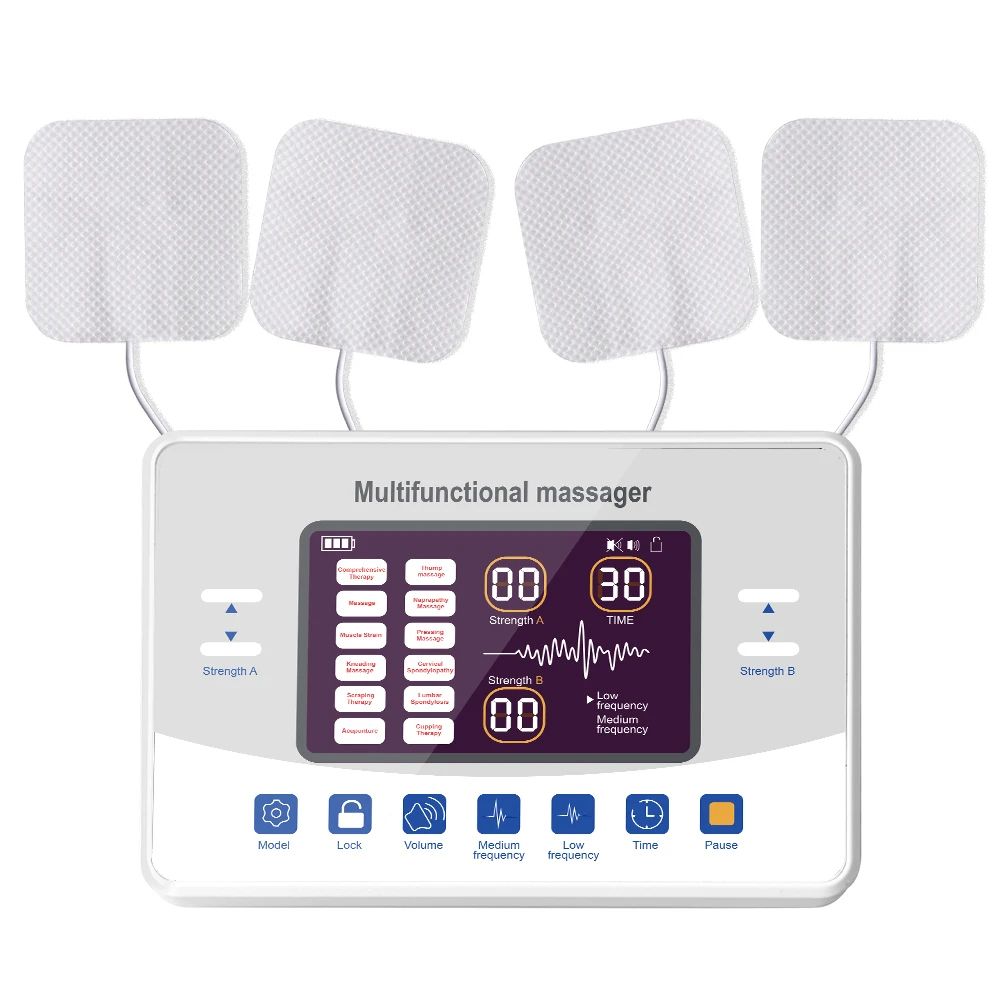 EMS Therapy Device, Electronic Pulse Muscle Stimulator Massager for Pain Relief & Myostimulation