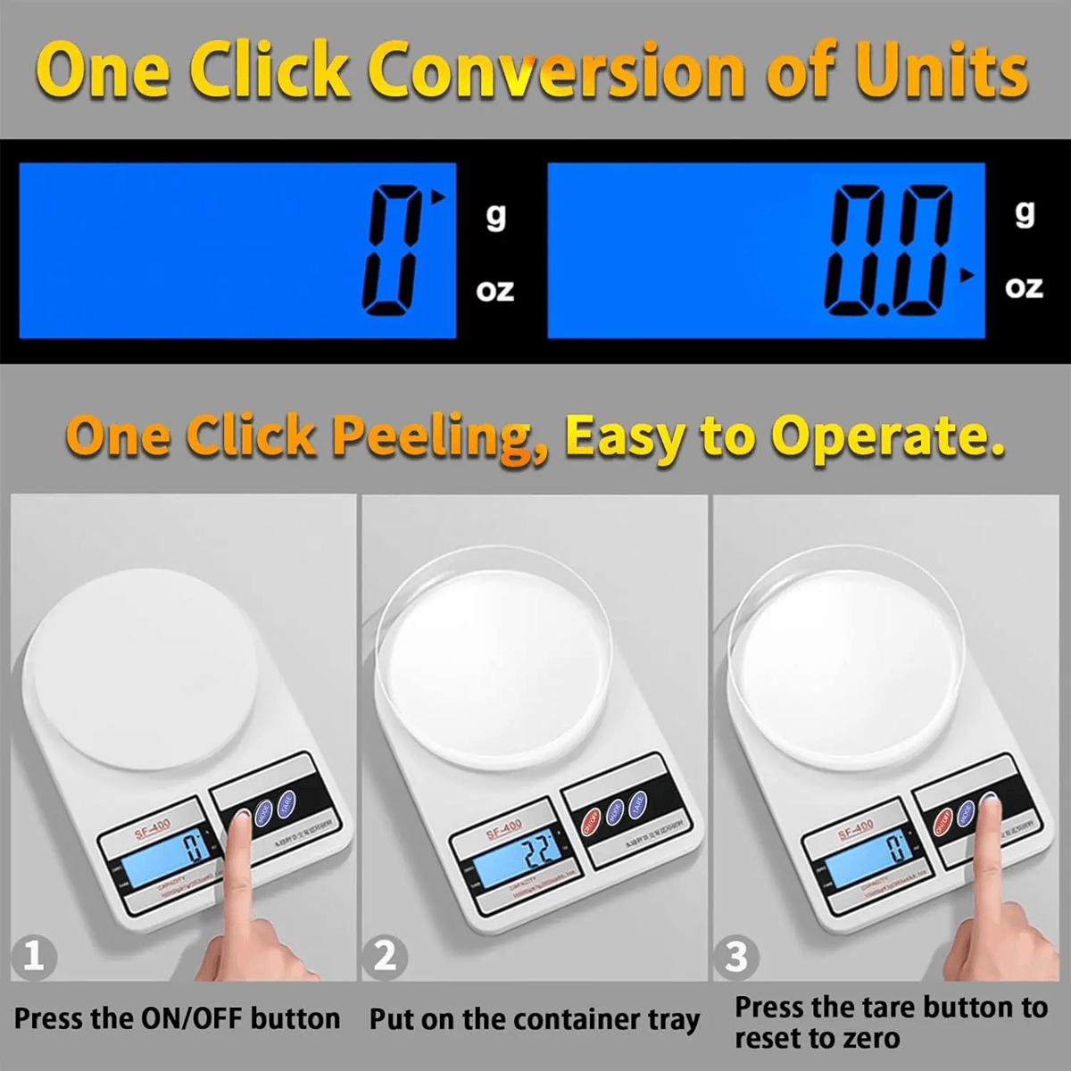 HighPrecision Digital Kitchen Scale  5kg1g LED Electronic Food Weighing Tool For Cooking And Baking 4