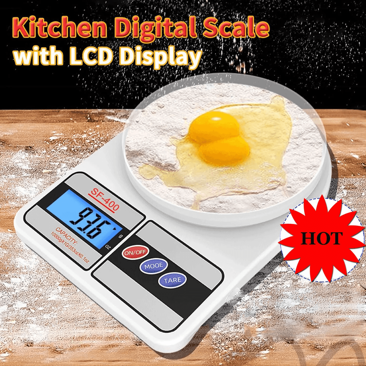 HighPrecision Digital Kitchen Scale  5kg1g LED Electronic Food Weighing Tool For Cooking And Baking 6