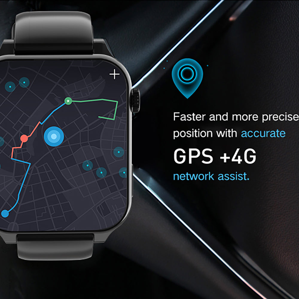4GB RAM 64GB ROM Smart Watch For Men GPS Dual Camera Heart Rate Monitor Waterproof Sports Smartwatc 2