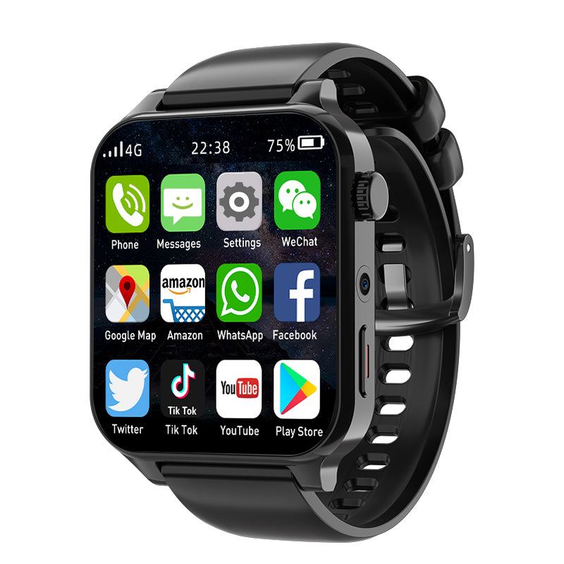 4GB RAM 64GB ROM Smart Watch For Men GPS Dual Camera Heart Rate Monitor Waterproof Sports Smartwatc 6