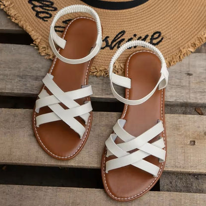 Summer Flat Roman Strap Sandals For Women 12