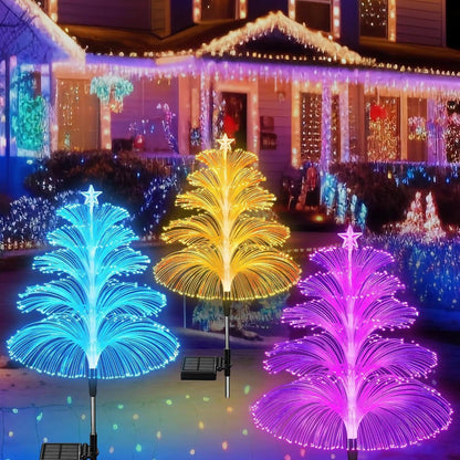 ColorChanging Solar Garden Stake Light  Outdoor Waterproof LED Jellyfish Lamp With 7 Variable Color 7