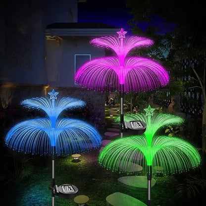 ColorChanging Solar Garden Stake Light  Outdoor Waterproof LED Jellyfish Lamp With 7 Variable Color 6