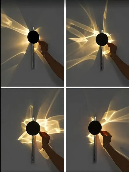 Modern LED Wall Sconce For Bedroom And Corridor Luxury Wall Lamp With Rotating Light Background Atm 3
