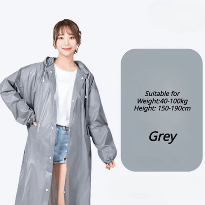 Portable Waterproof Travel Raincoat  Lightweight Reusable Adult Poncho For Outdoor  Emergency Use 5