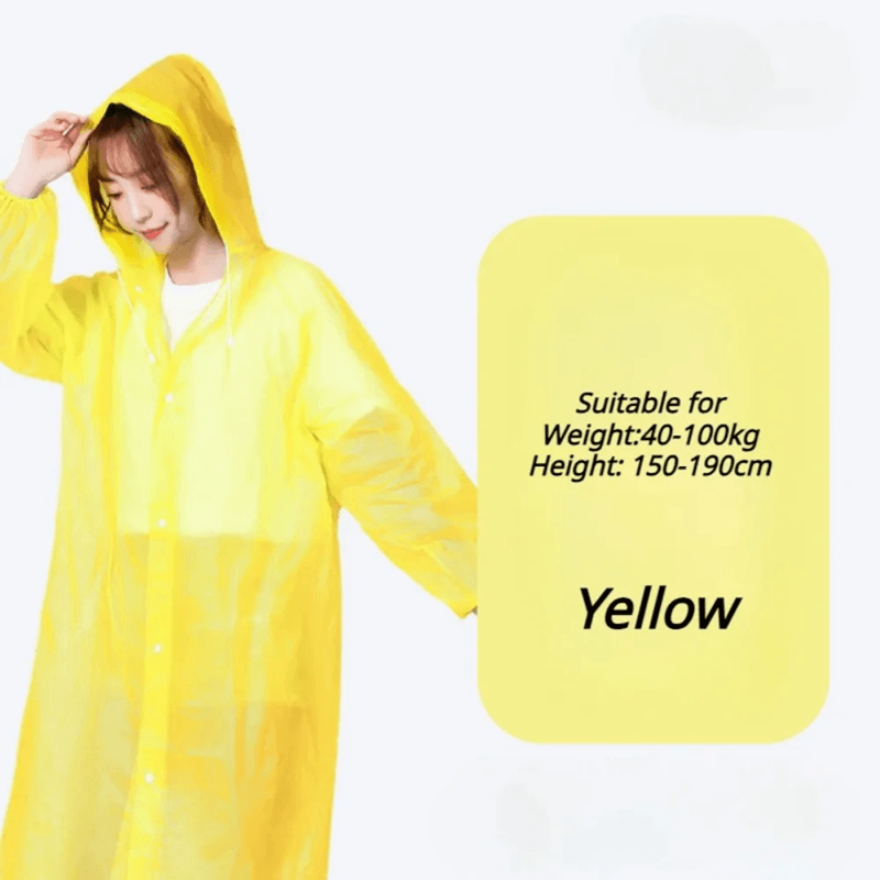 Portable Waterproof Travel Raincoat  Lightweight Reusable Adult Poncho For Outdoor  Emergency Use 2