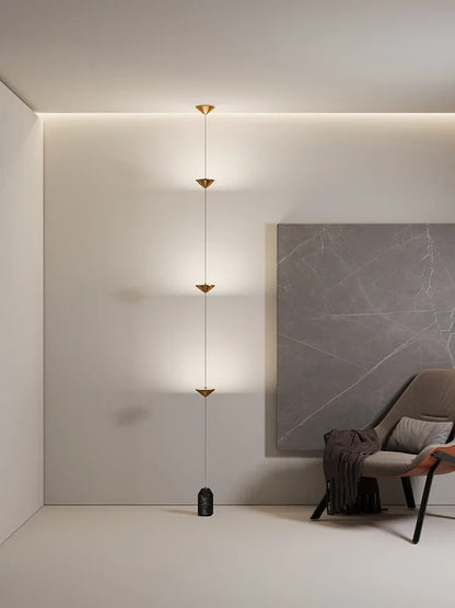Modern Cone Design Floor Lamp Art Decorative Iron Hanging Cable Lamp For Living Room Hallway  Bedro 1