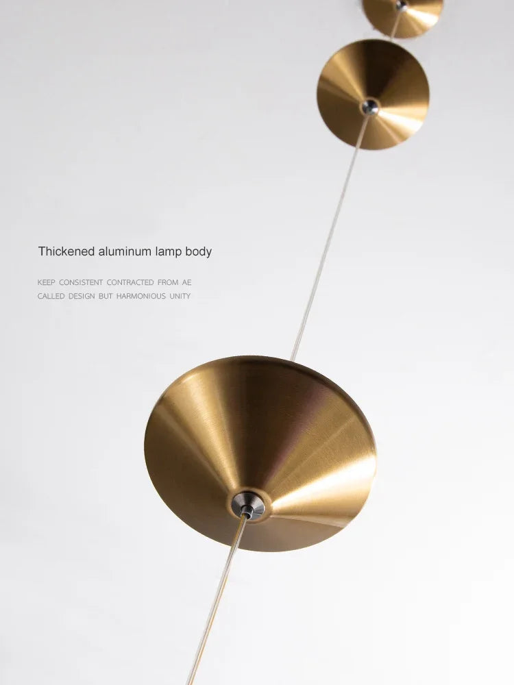 Modern Cone Design Floor Lamp Art Decorative Iron Hanging Cable Lamp For Living Room Hallway  Bedro 3
