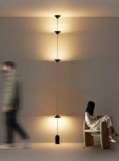 Modern Cone Design Floor Lamp Art Decorative Iron Hanging Cable Lamp For Living Room Hallway  Bedro 6