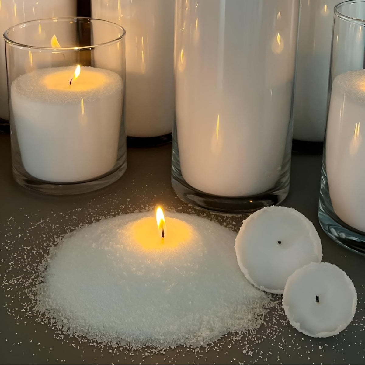 DIY Sand Candle Kit Refillable Wax Sand With Wicks For Halloween Christmas  Home Decor 4