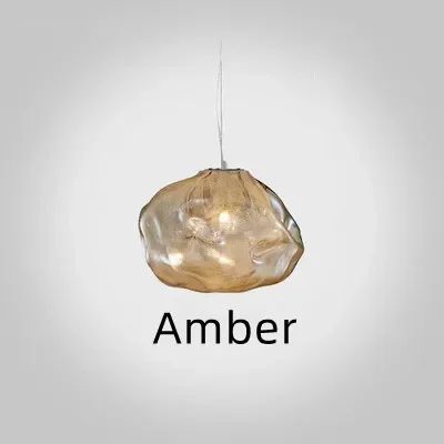 Modern Cloud Design Smoky Grey Glass Pendant Light Handcrafted Blown Glass Hanging Lamp For Living  6