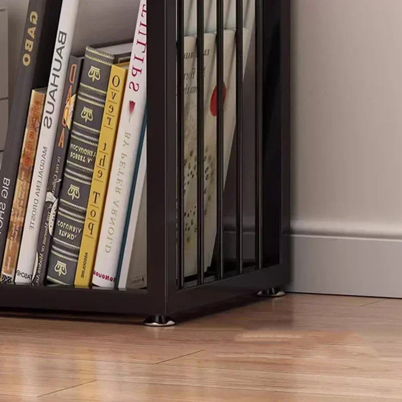 Modern Rotating Bookshelf MultiTier Shelf Organizer For Childrens Books Magazines  Home Storage 4