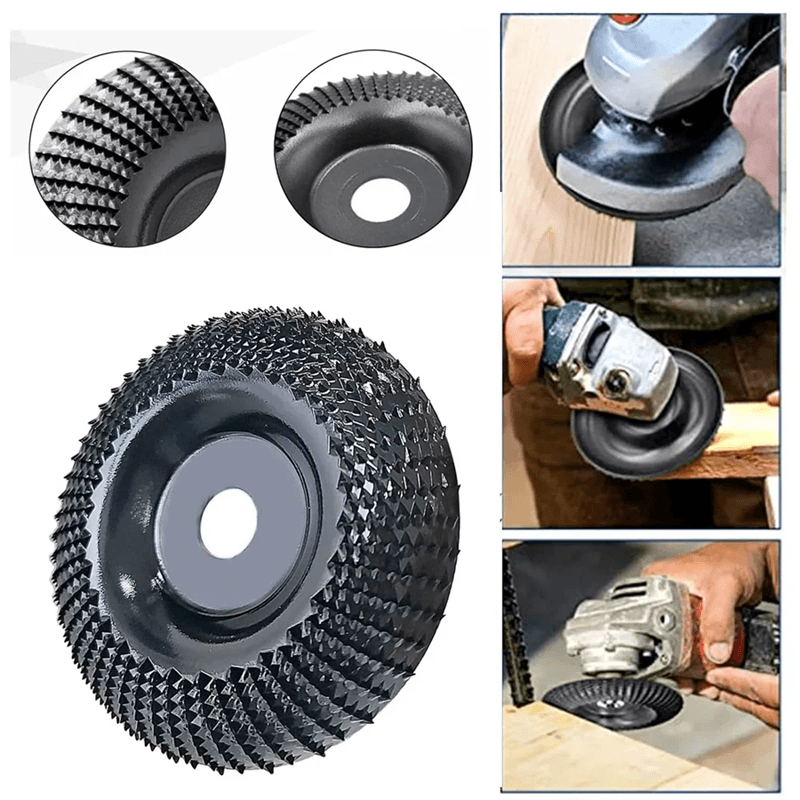 4Inch Wood Carving Disc For Angle Grinders  HeavyDuty Shaping  Grinding Wheel For Rapid Wood Remova 1