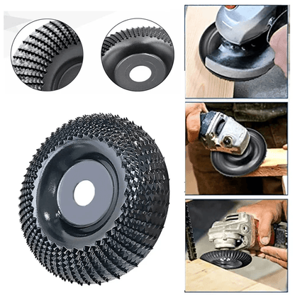 4Inch Wood Carving Disc For Angle Grinders  HeavyDuty Shaping  Grinding Wheel For Rapid Wood Remova 1