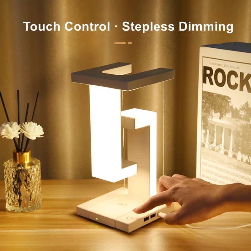 Novelty Floating Lamp With Detachable Wireless Charger Decorative LED Light For Bedroom Office And  1